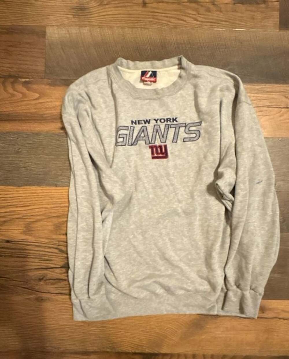 Vintage Majestic New York Giants Crewneck Sweatshirt Gray XL best